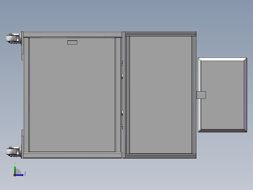 自动笔记本对位组装机左视图