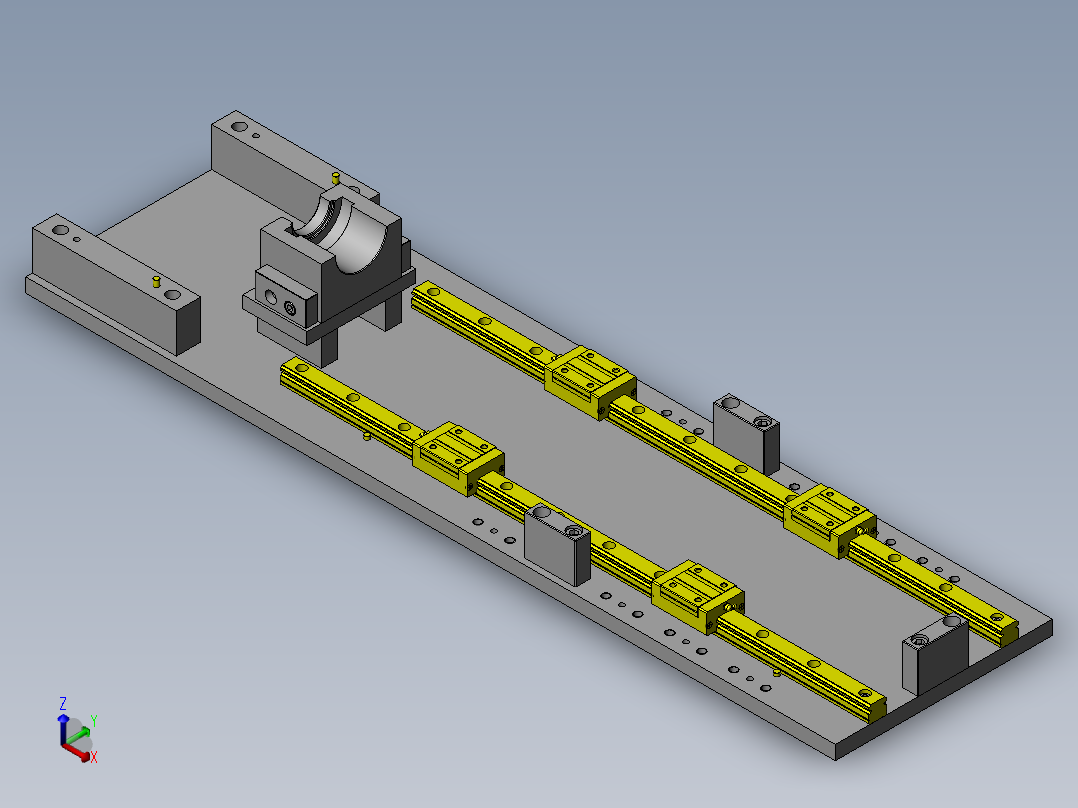 常用机械结构 (481)正等轴测图