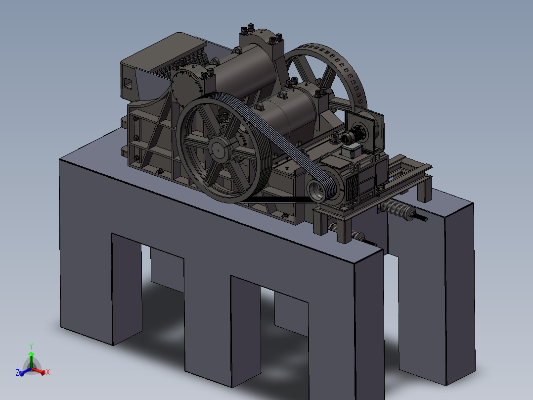 B13-双肘颚式破碎机 3D模型