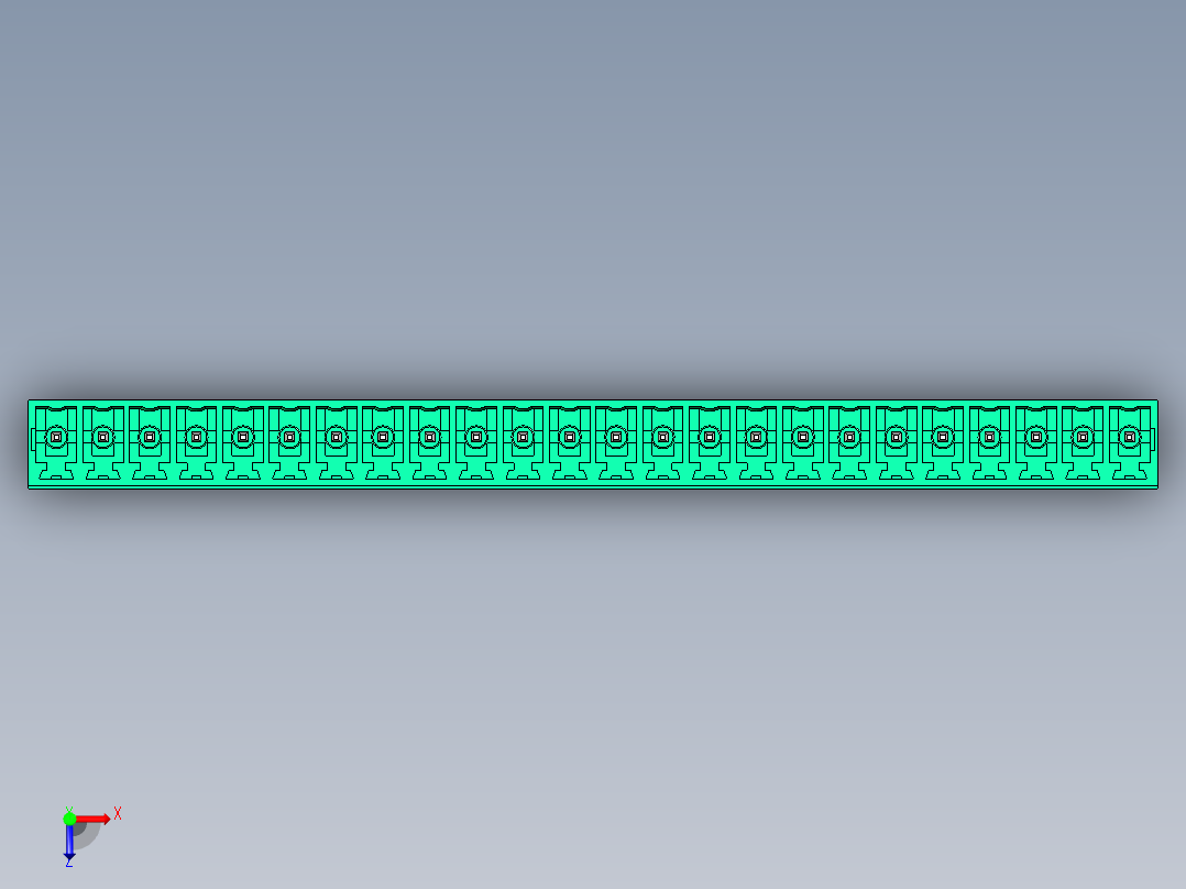 DEGSON 15EDG 系列 3.81mm 插拔式接线端子-15EDGVC-3.81-24P-14-00AH俯视图
