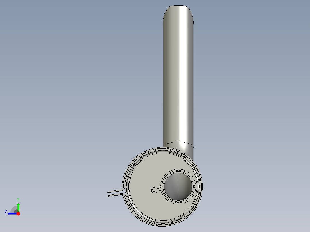 废气消音器右视图