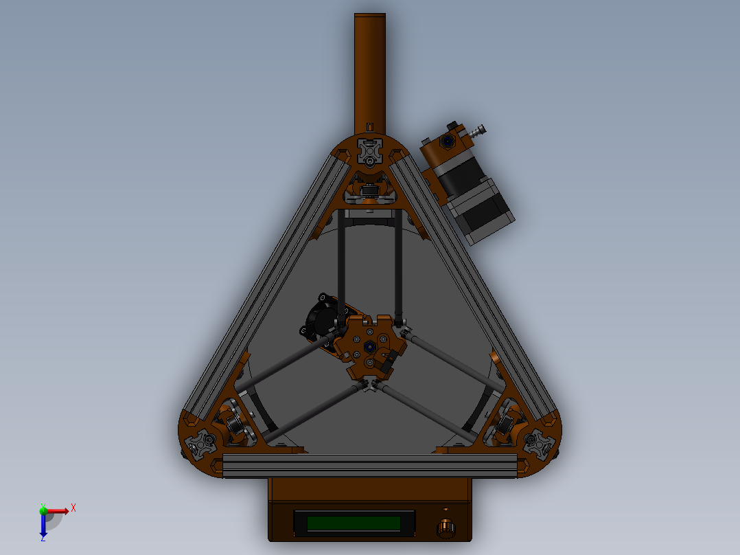Kossel机械人俯视图
