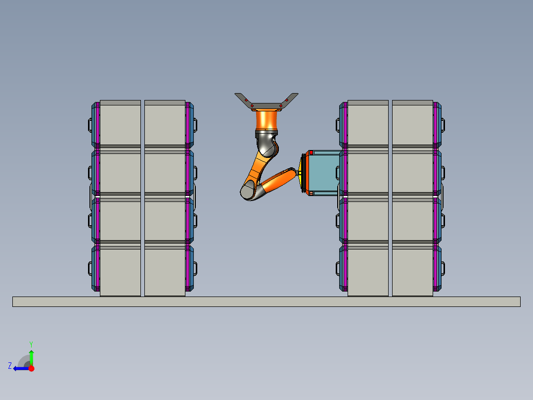 电池电站battery-power-plant-1.snapshot.2-stl x_t 三维 图纸右视图