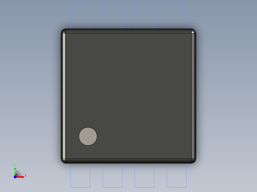 ST_TDFN8DG_2x2前视图