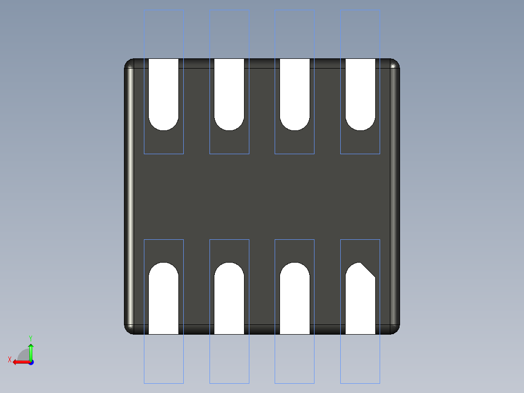 ST_TDFN8DG_2x2后视图