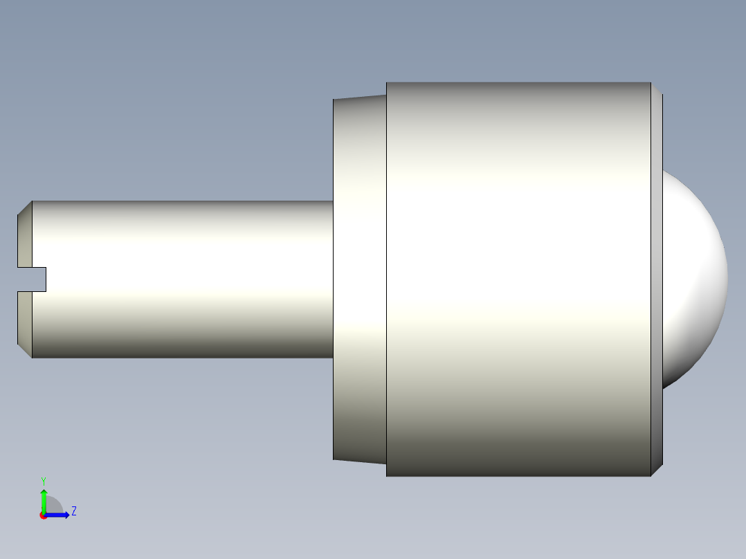 萬向滾珠21-3D多系列多零件图纸模型左视图