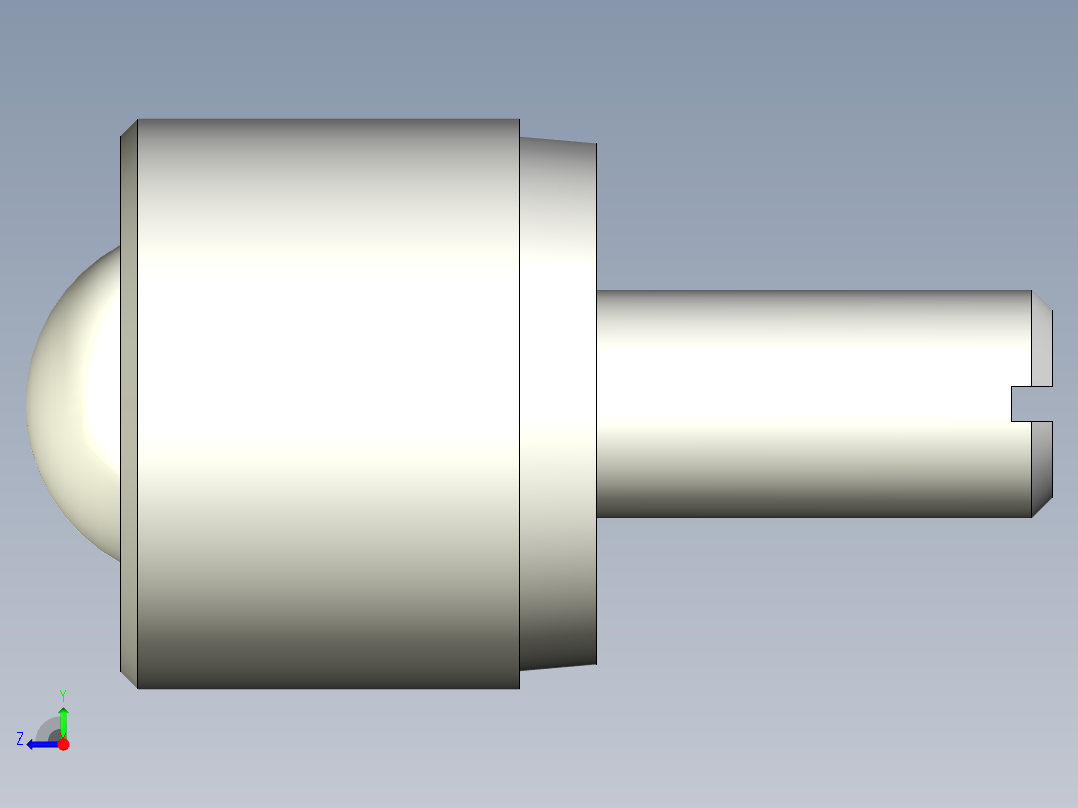 萬向滾珠21-3D多系列多零件图纸模型右视图