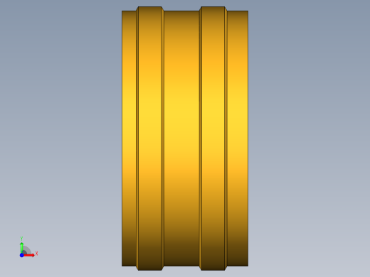 水管接头Knurled Hose Nut 94GH-12前视缩略图