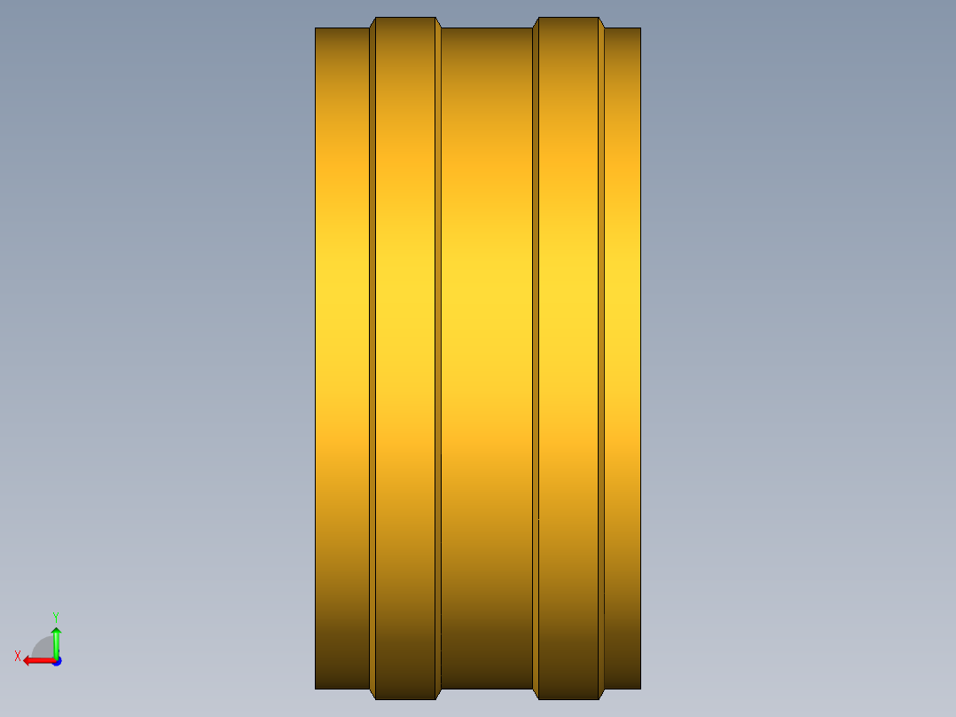 水管接头Knurled Hose Nut 94GH-12后视图