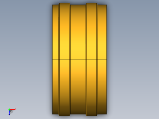 水管接头Knurled Hose Nut 94GH-12俯视缩略图