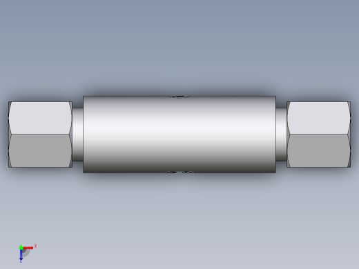 卡套式工业通用硬管接头EO_Weld_bulkhead_fitting_ESV06S71俯视缩略图