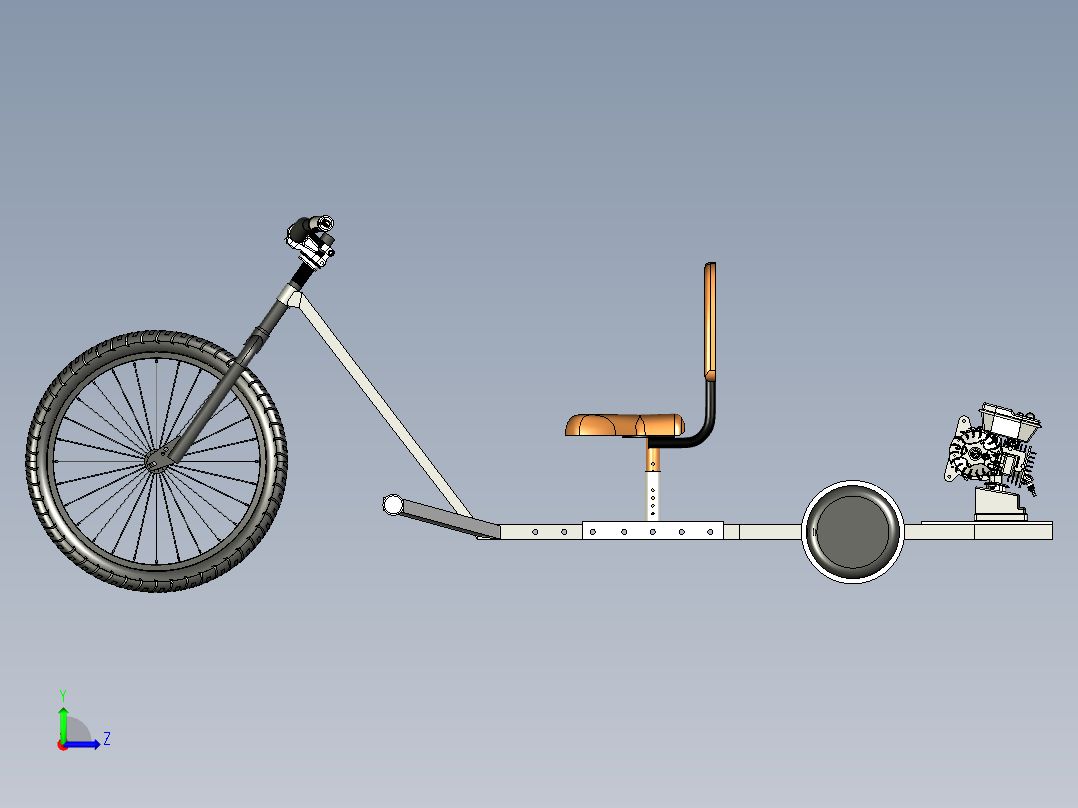 漂移三轮车--igs左视图