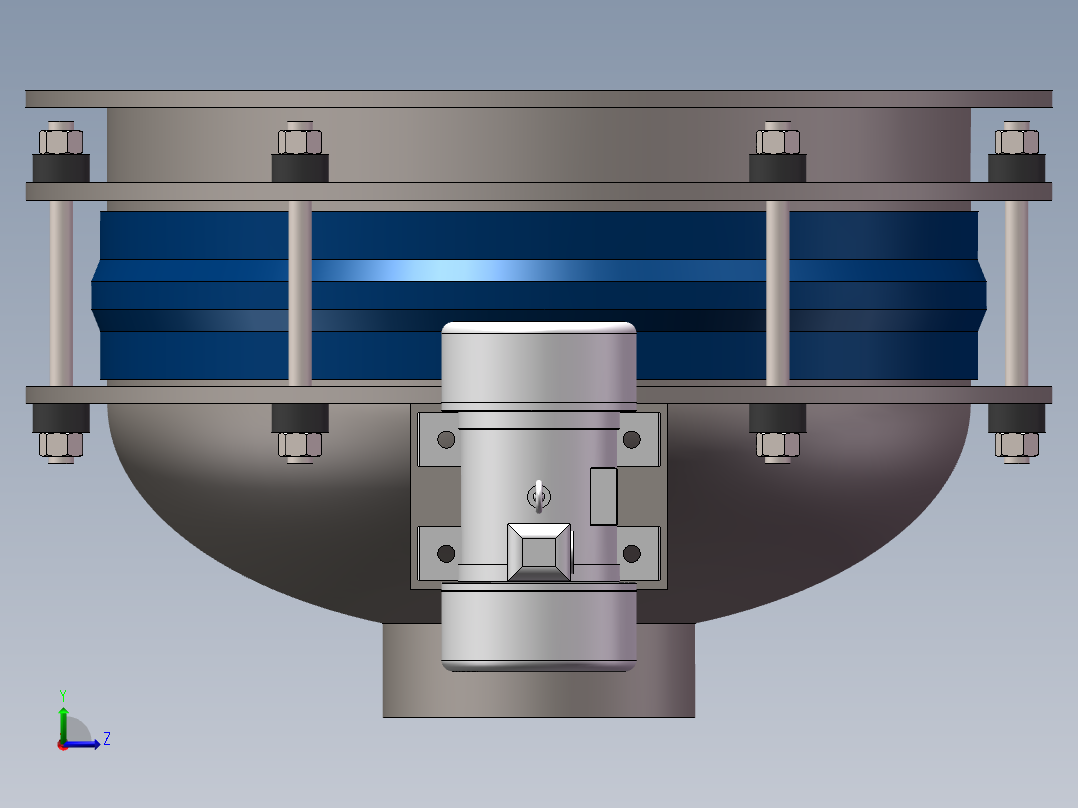 活化料斗-600型左视图