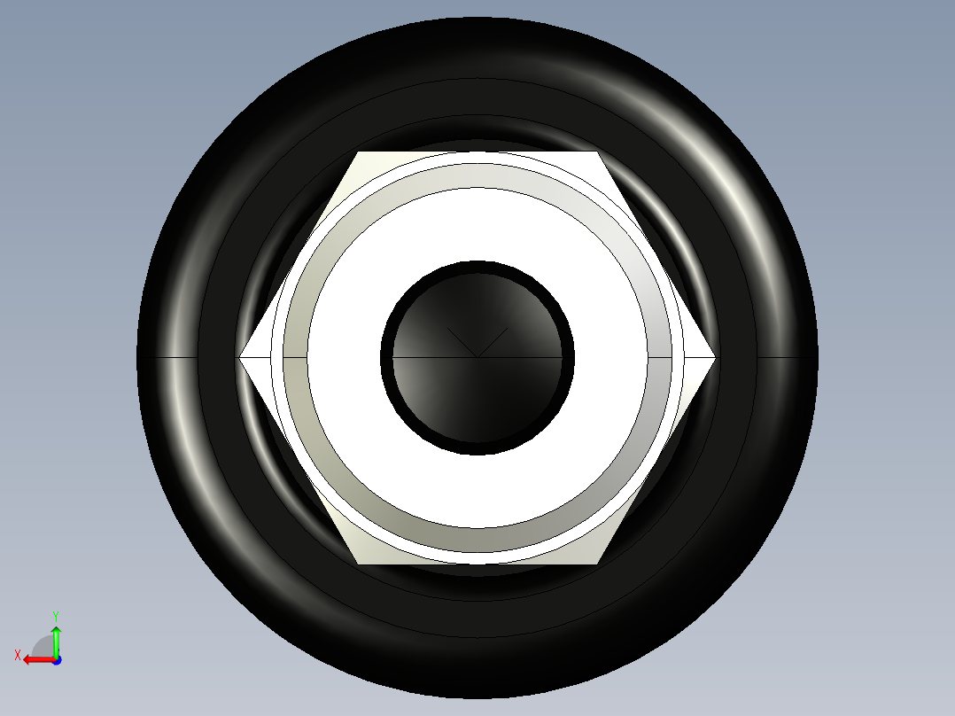 分割定位柱(有卡鎖)2211-3D多系列多零件图纸模型后视图