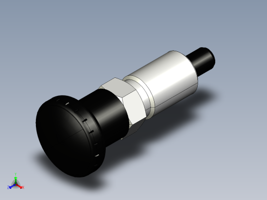 分割定位柱(有卡鎖)2211-3D多系列多零件图纸模型正等轴测缩略图