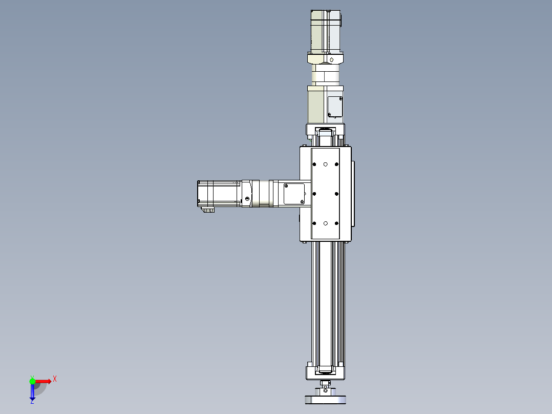 威洛博直线电机模组EB6ZR-L140-S240-LZ575K-Z575K-MS3俯视图
