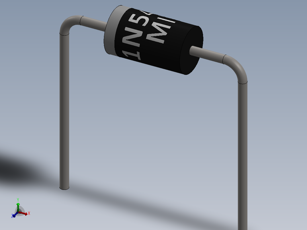 电容器 二极管 电阻器-Rectifier Diode 1N5408主视图