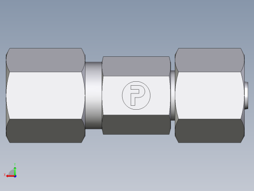 卡套式工业通用硬管接头EO_Distance_piece_adapter_DA06ZSCF后视缩略图