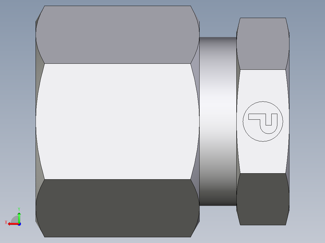 卡套式工业通用硬管接头EO_Blanking_plug_for_tube_ends_ROV10LCF后视图