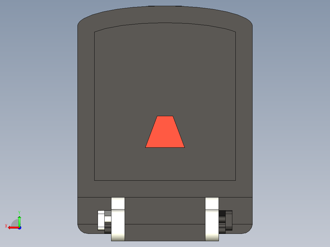 公园内蒸汽机车游乐设备的模型后视图