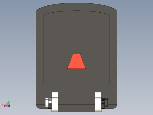 公园内蒸汽机车游乐设备的模型后视缩略图