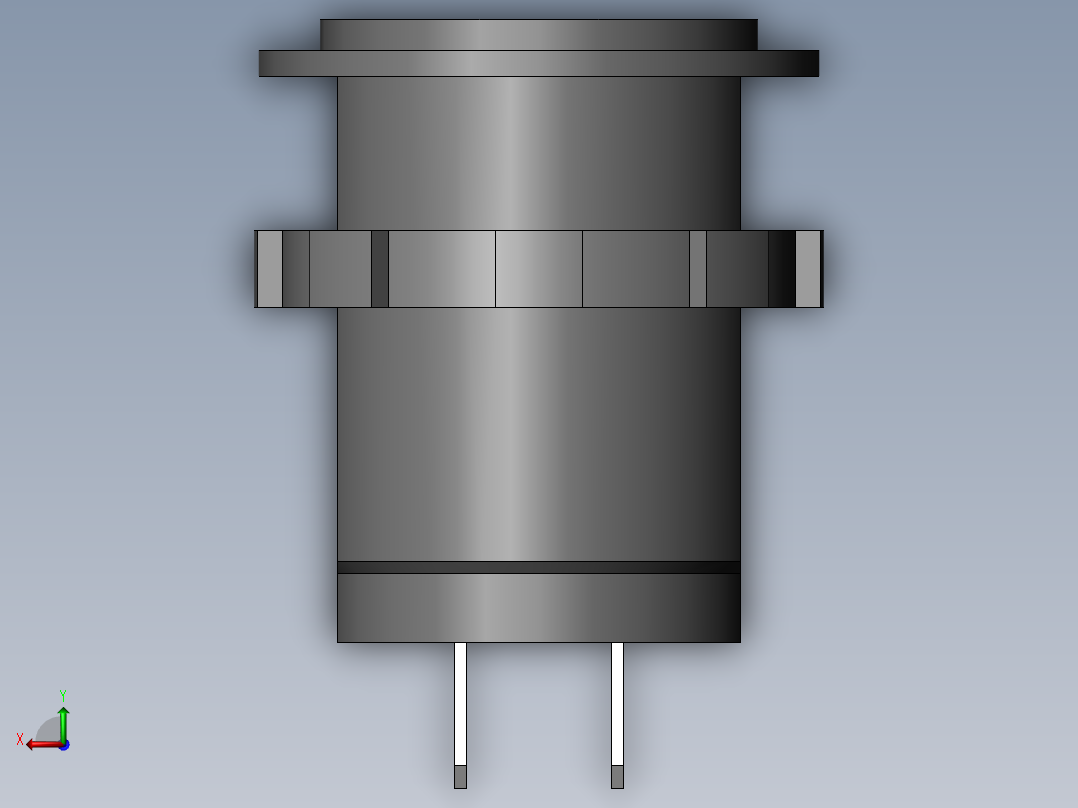 Usb车载充电器直流转换器后视图