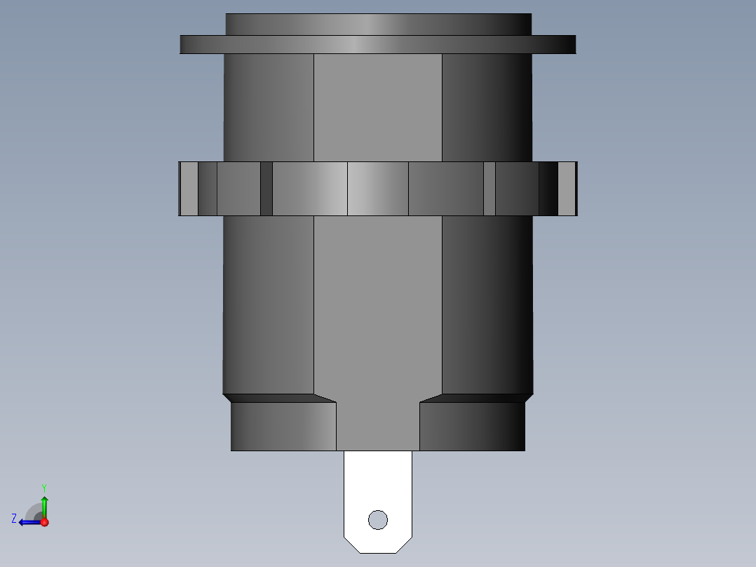 Usb车载充电器直流转换器右视图