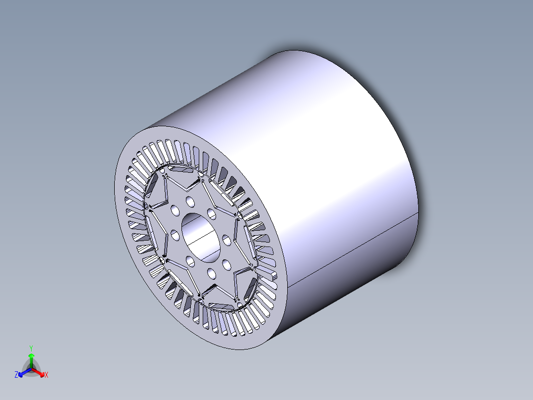 80kW永磁同步电机主视图