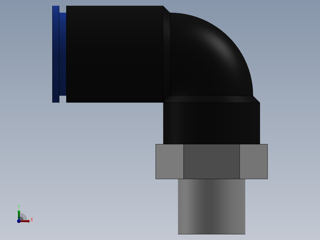 Ø8 x 1-8G COTOVELO 90° MACHO GIRAT. (C02470818)前视图