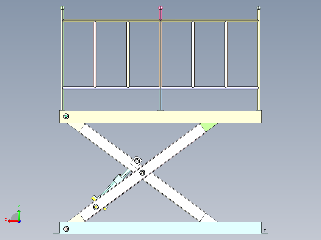 液压升降机1278419后视图