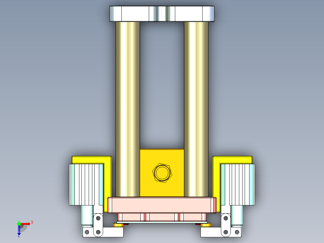 X8-笔记本CNC工装夹具三维模型CNC2俯视图