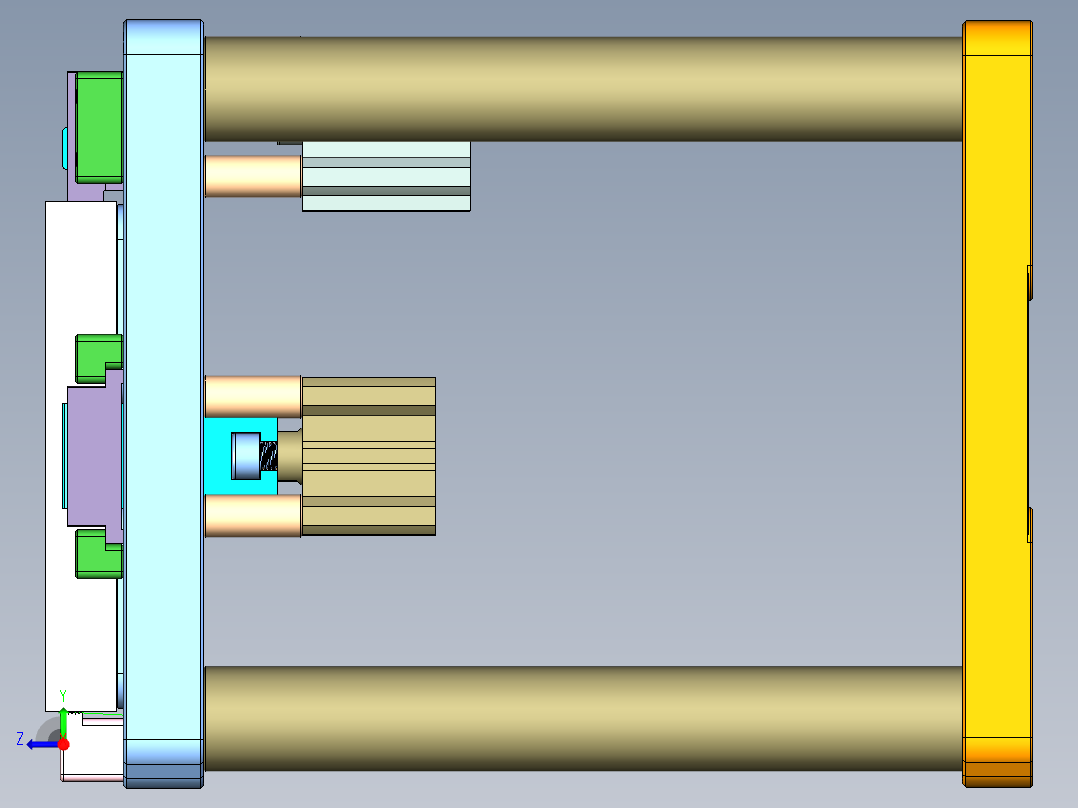 VT306-笔记本CNC工装夹具三维模型CNC1右视图