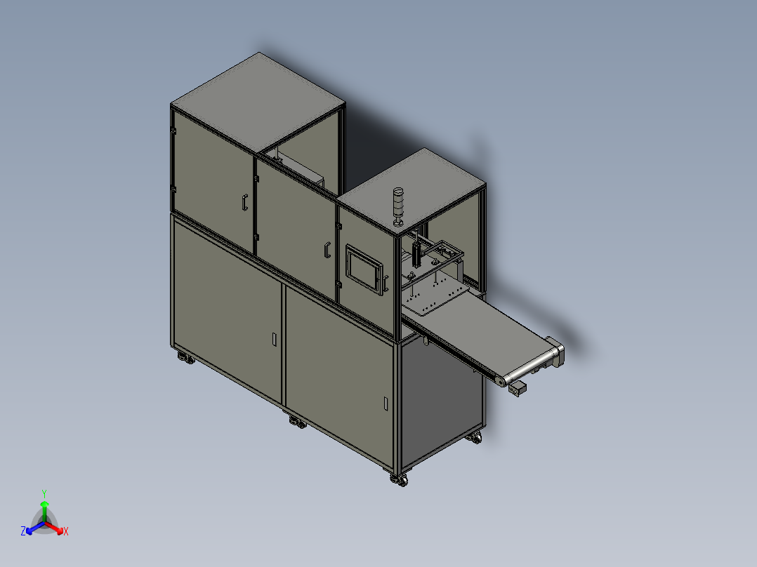 塑料产品自动下料冲切step