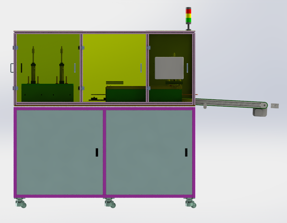 塑料产品自动下料冲切step