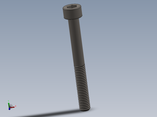 Screw_DIN_912_M5x45_A2.SLDPRT公制内六角螺钉主视缩略图