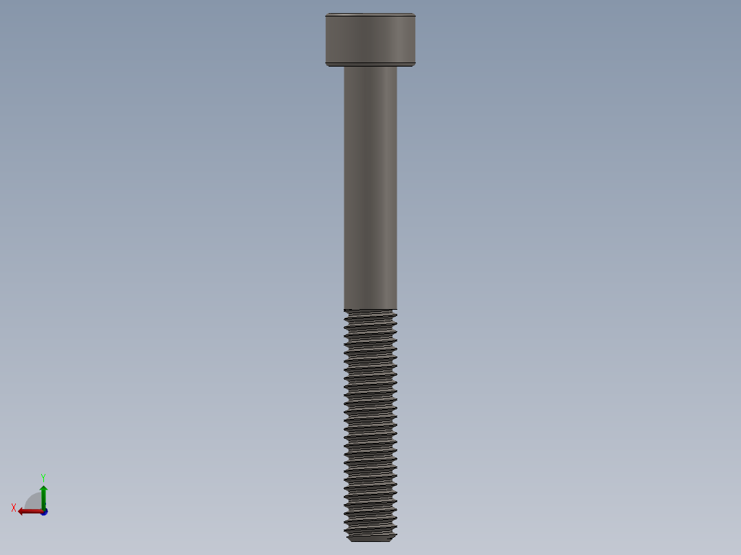 Screw_DIN_912_M5x45_A2.SLDPRT公制内六角螺钉后视图