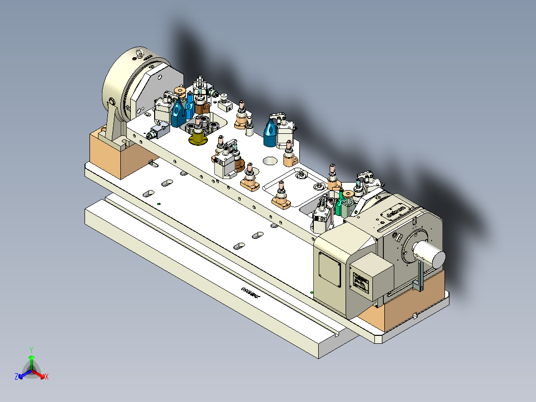 铝铸件液压四轴夹具