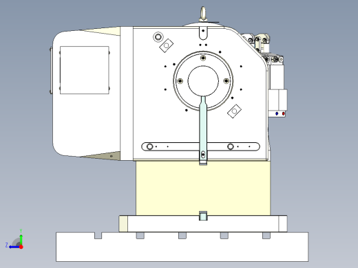 铝铸件液压四轴夹具右视缩略图