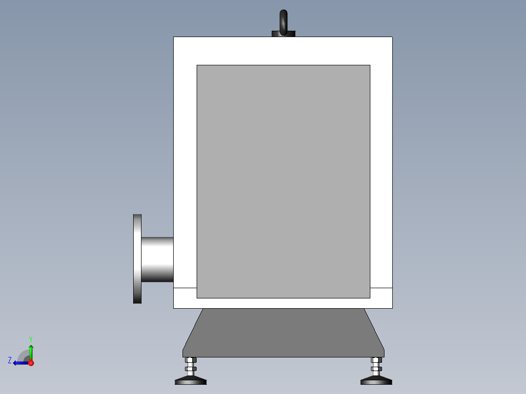 SV630BF旋片泵(莱宝)右视图