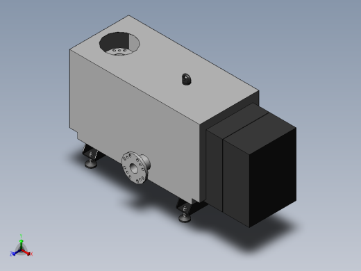 SV630BF旋片泵(莱宝)正等轴测缩略图