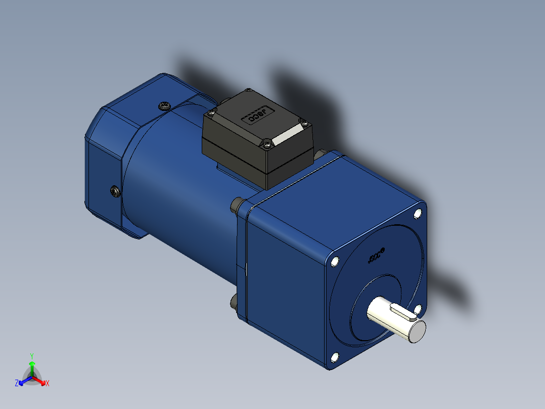 YT系列调速电机-200yt01-180正等轴测图