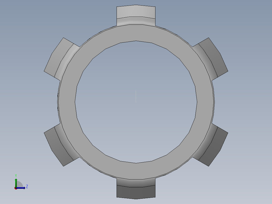 锁母垫片左视图