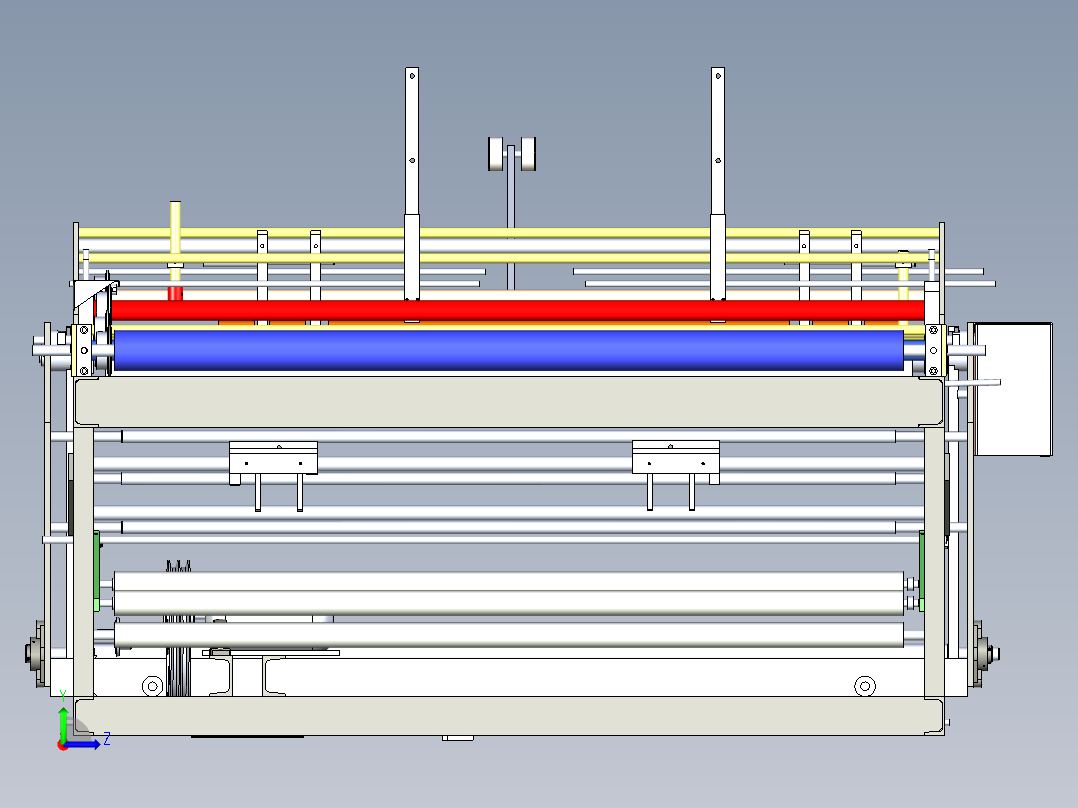 自动绕卷机左视图