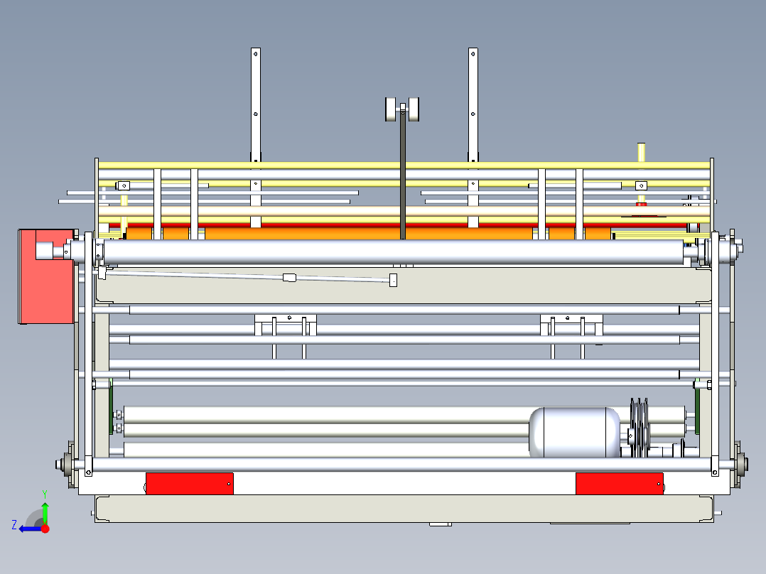 自动绕卷机右视图