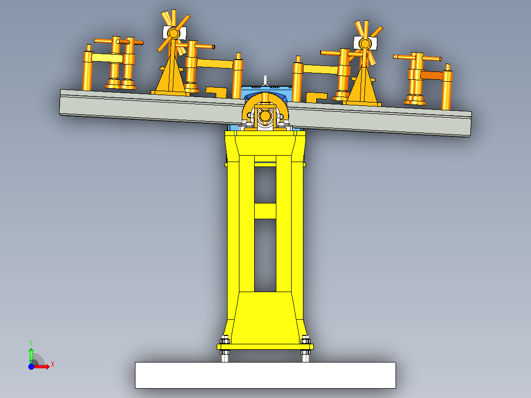 焊接变位机前视图