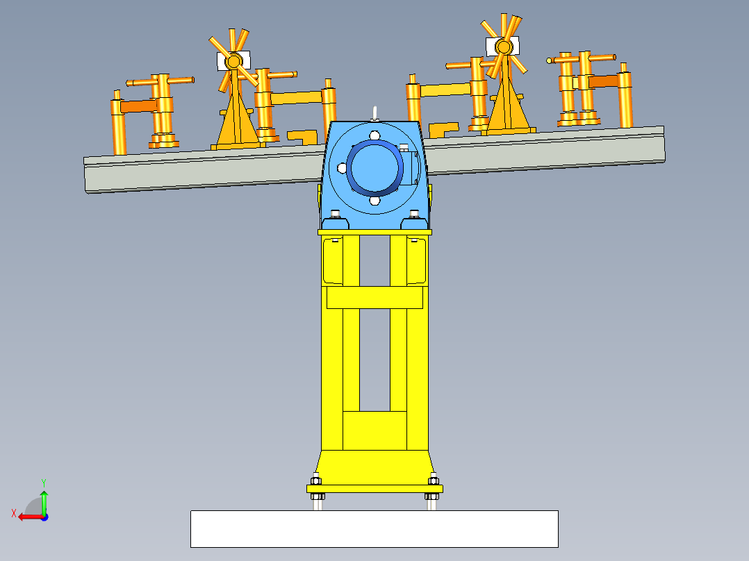 焊接变位机后视图