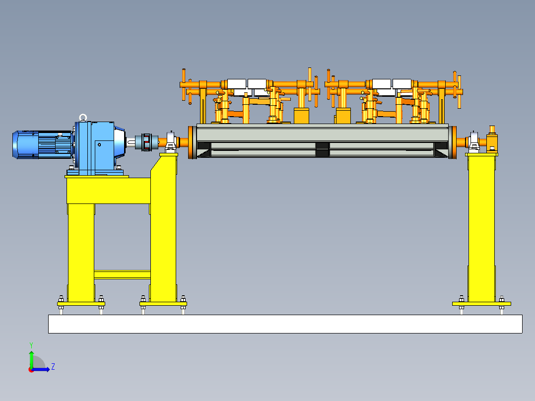 焊接变位机左视图
