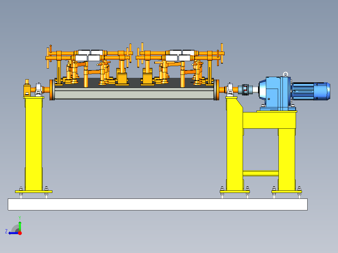 焊接变位机右视图
