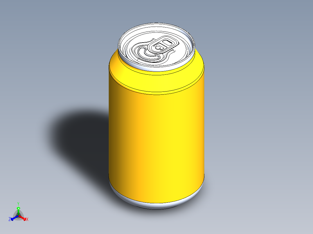 啤酒瓶、瓶子(18)正等轴测图