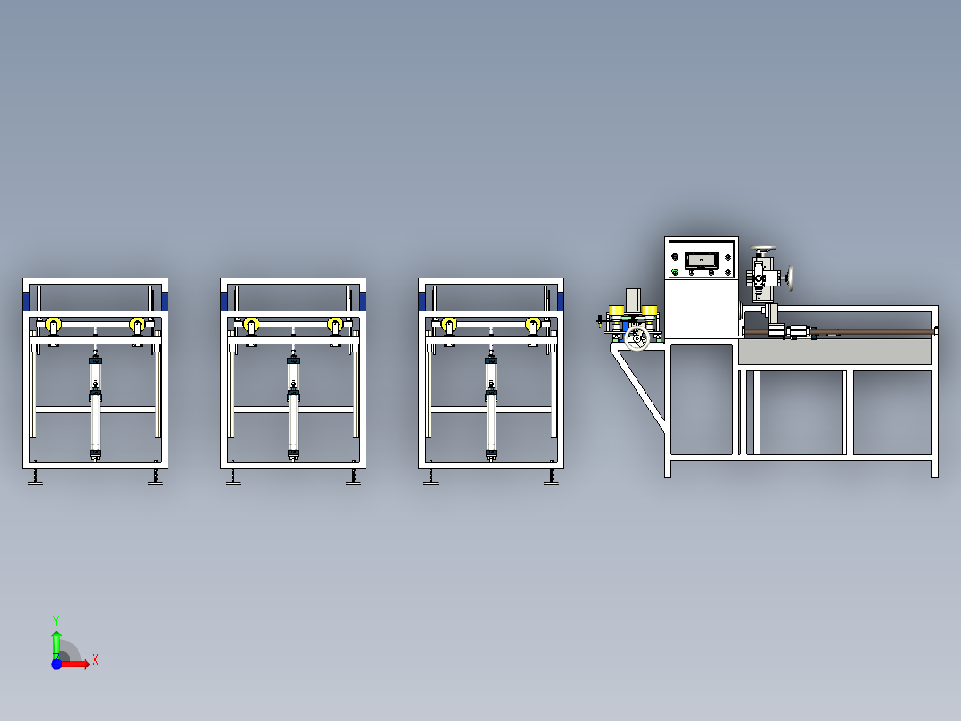 管材激光下料机前视图